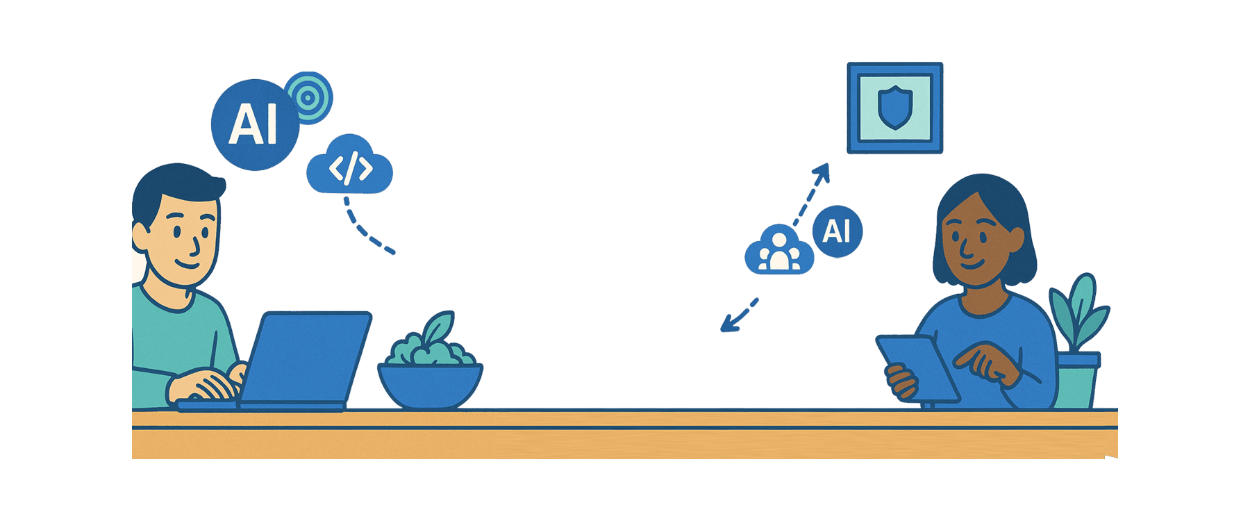 Company dashboard with employee food profiles